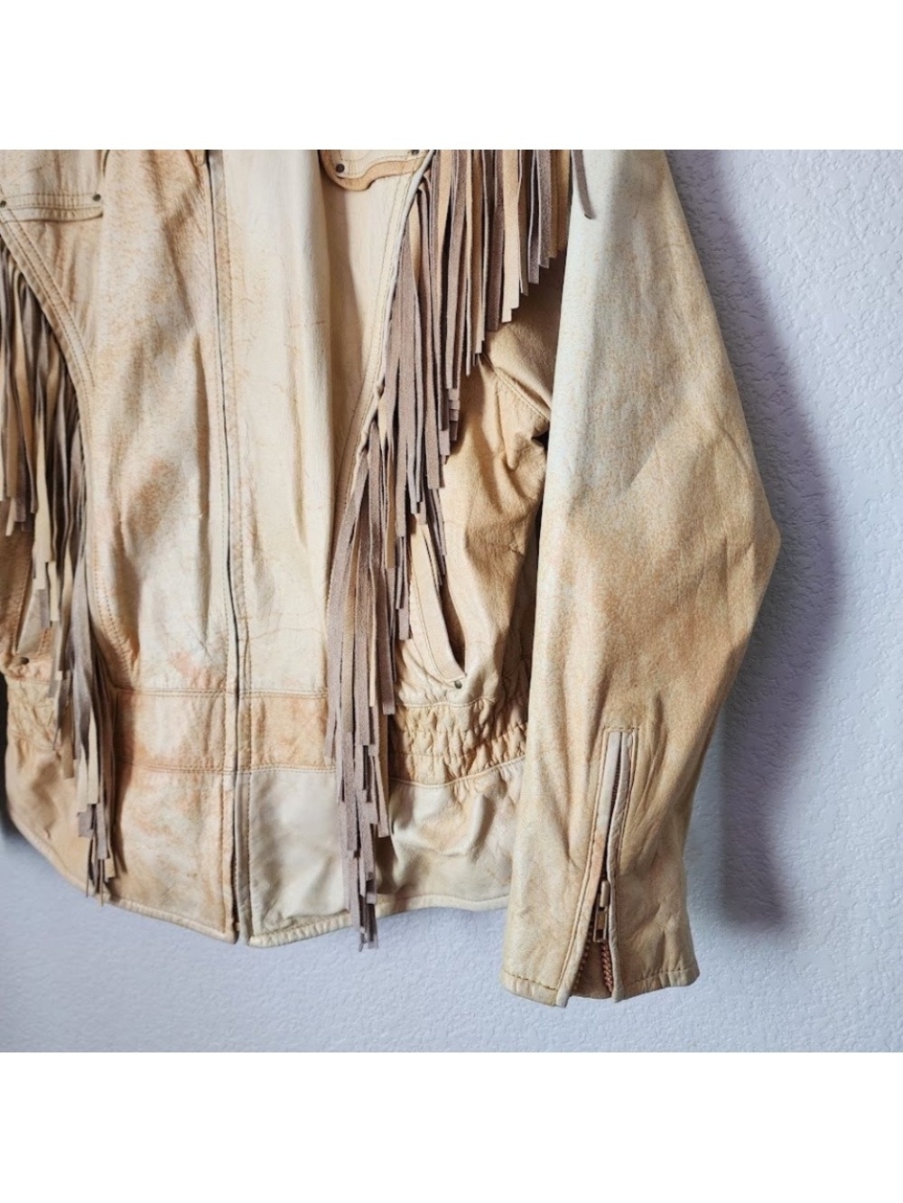 Vintage Adventure Bound by Wilsons Leather Fringe Western Bomber Jacket • Large - Picture 8 of 14